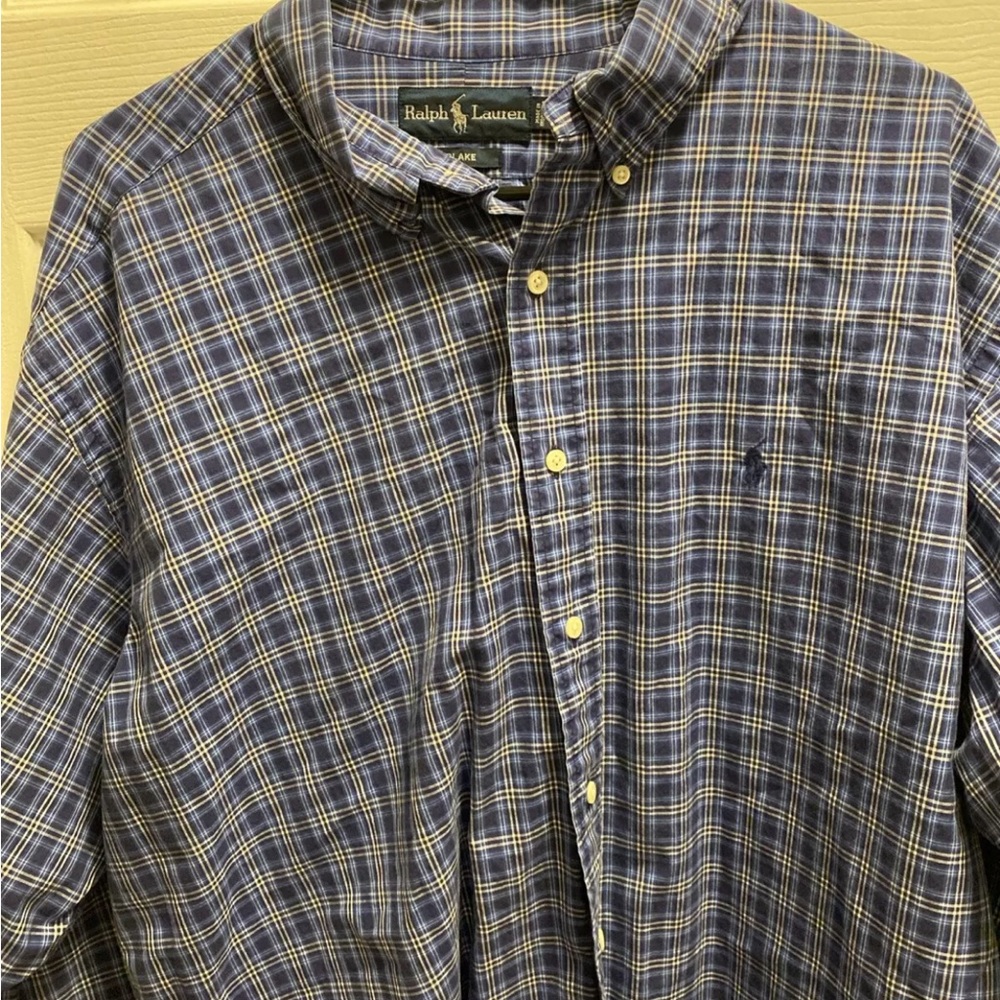 Ralph Lauren Blue Casual Button Down Shirt